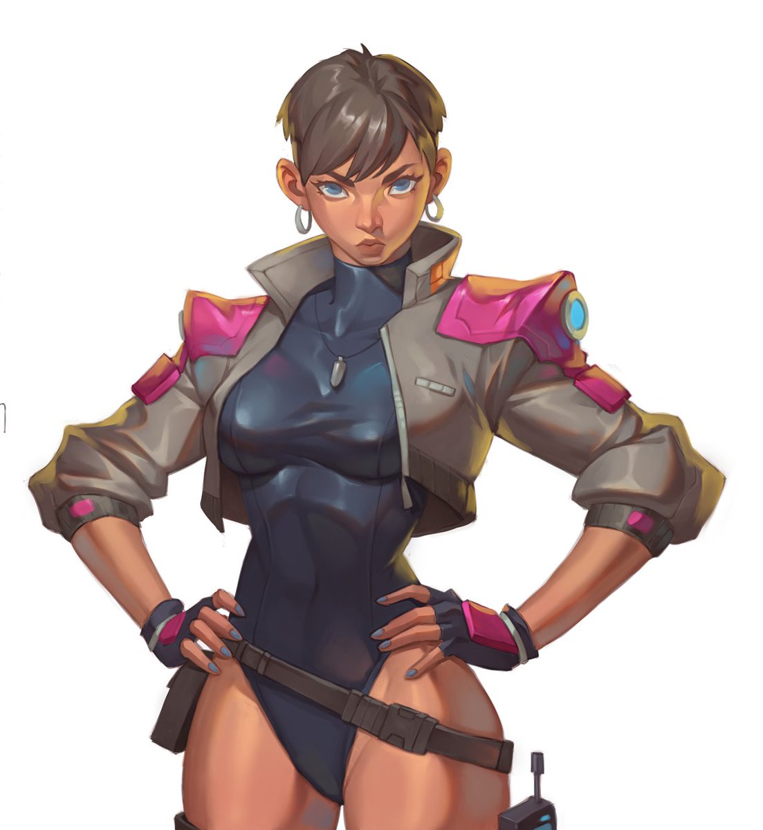 Mick_CortesArt's tweet photo. Another OC. 😁😆
Here’s a bit of her lore. She’s the captain of a spaceship crew made up of outlaws and society’s rejects.
She even has her own space city.
I’m still not sure about the next crew members. I did draw a bodyguard, but I wasn’t really happy with how it turned out.😅 https://t.co/wsNrAPd7UW