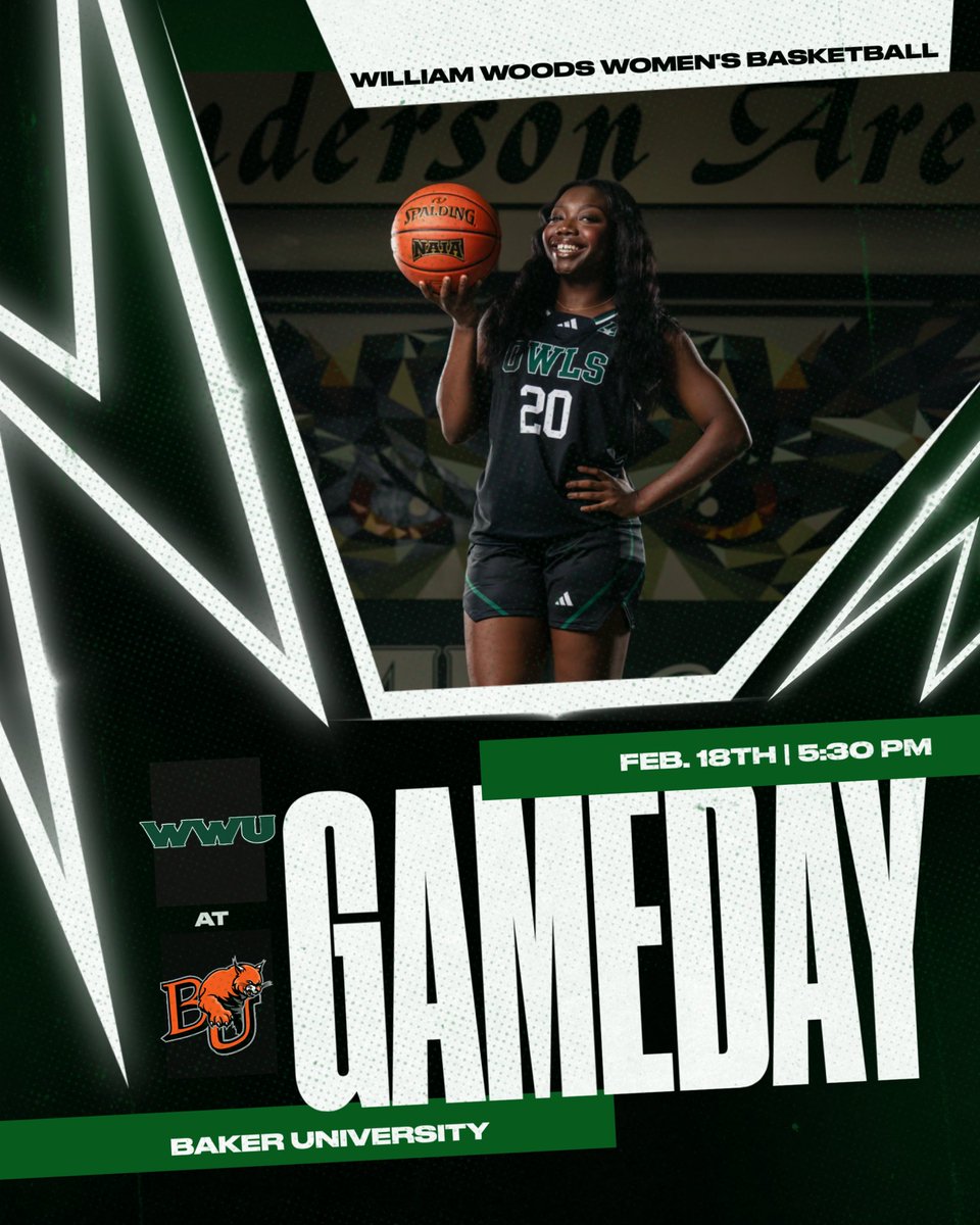 wwuowlsWBB's tweet photo. The Owls are hitting the road! 🦉

It’s William Woods Women’s Basketball taking on Baker University TONIGHT at 5:30 PM on Baker’s home court! 🔥
 💪 Locked in. 👀 Focused. 🏀 Ready to compete.

https://t.co/EkFdeZv9vH https://t.co/cvW1x1zwjA
