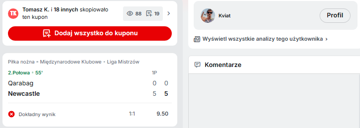 Czy Ballerka wygrała kupon? tweet media