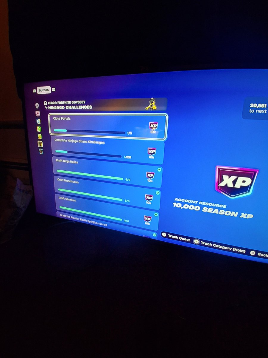 OfficialWhitone's tweet photo. @FortniteStatus I cannot complete these quests in fortnite lego odyssey, I get no progress on them when I do what they say, I play on xbox one and I've done everything I can think of to try to fix it. Please help https://t.co/Eslu1KQSBa