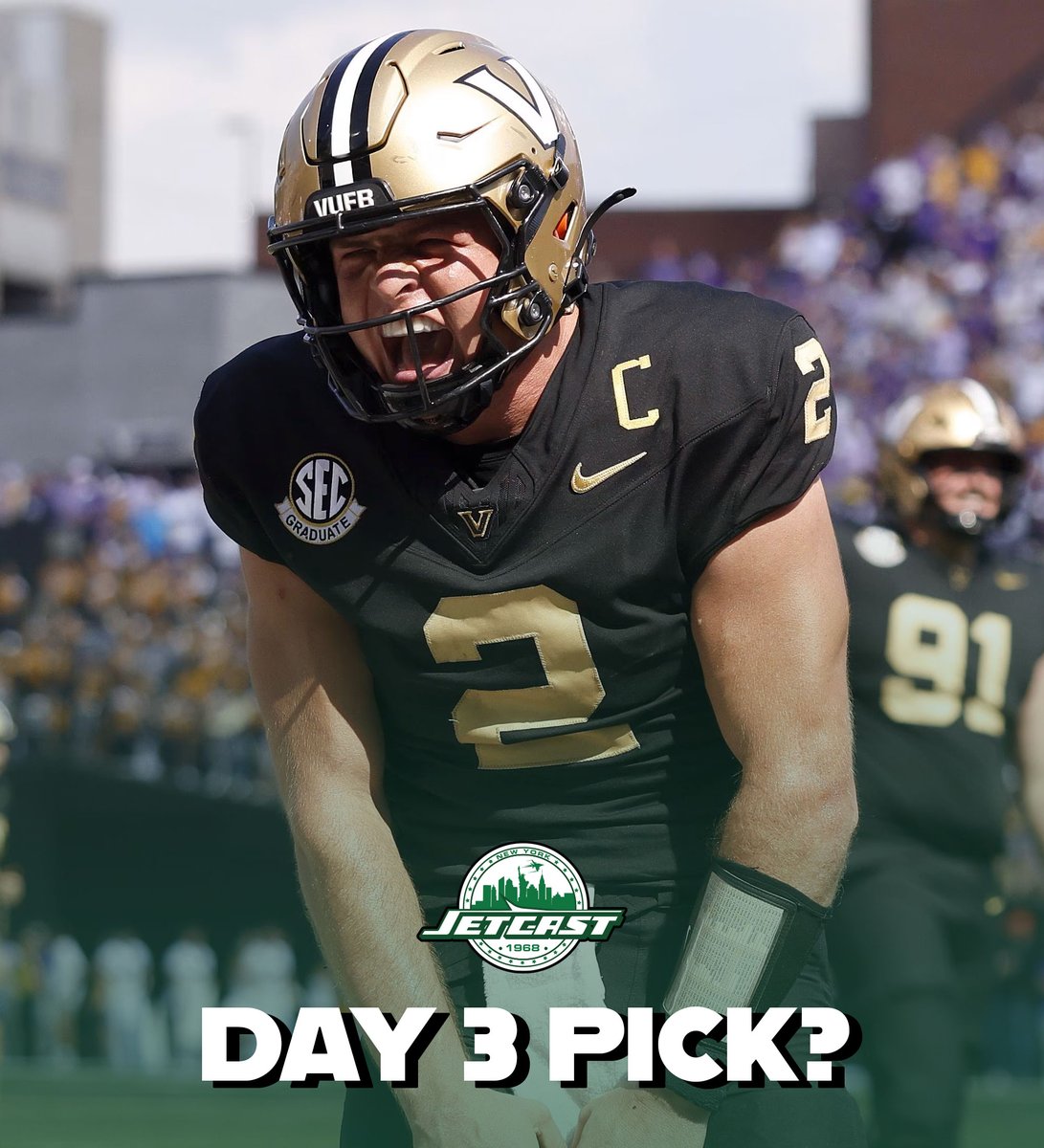 JetCastPod's tweet image. Diego Pavia to the Jets? Bold claim, he’s ignited change everywhere he’s played, but can lightning really strike in New York?

Let’s hear it: potential game-changer or another QB gamble? #NFLDraft #JetUp