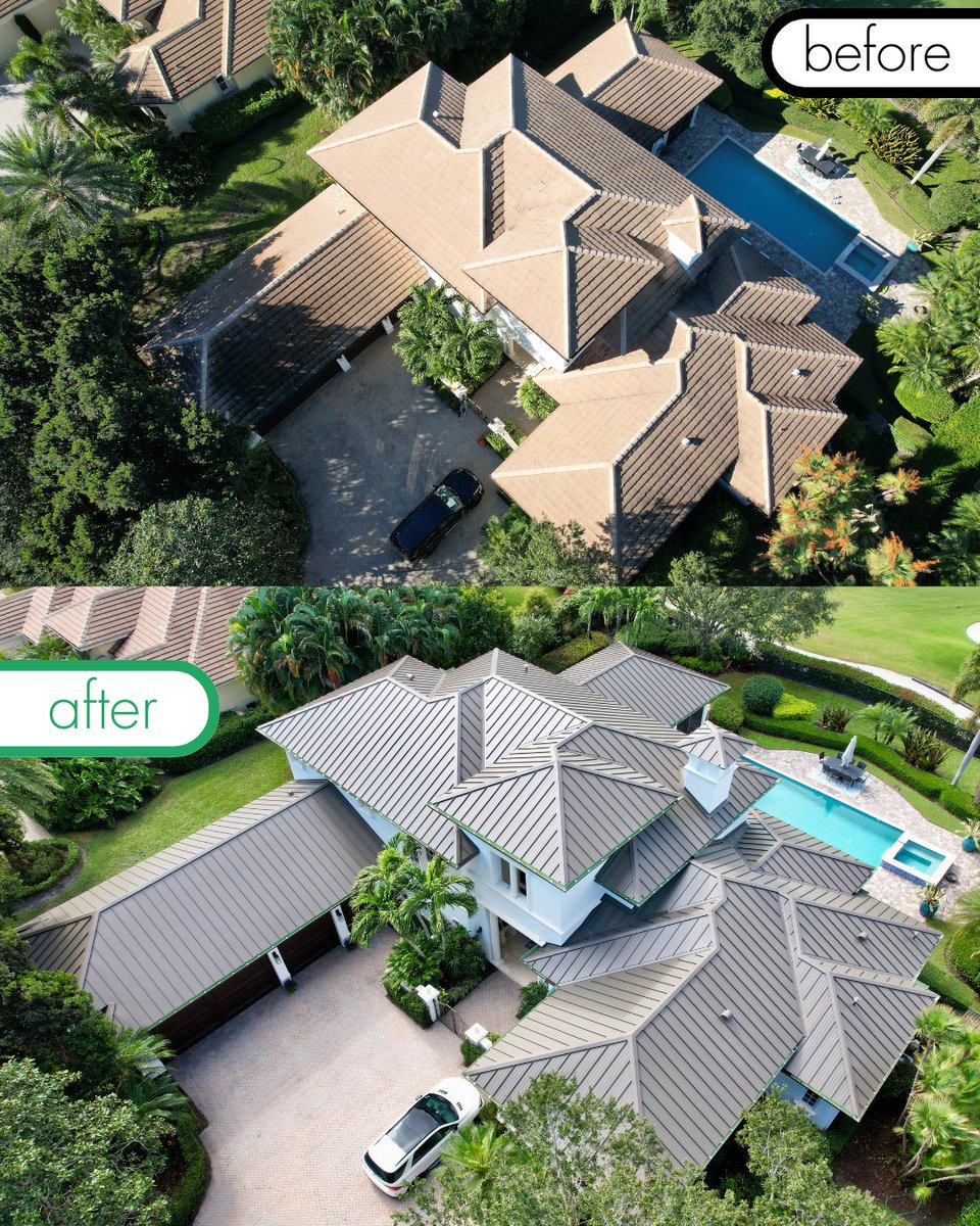 🏡 Old Marsh, PBG Transformation! Out with tile, in with a resilient new metal roof. See the stunning difference! This isn't just beauty; it's superior storm protection &amp; longevity.
🛡️ Protecting your Home. Preserving your Legacy. 
👇 FREE Estimate!
legacycontractingsolutions.com/contact