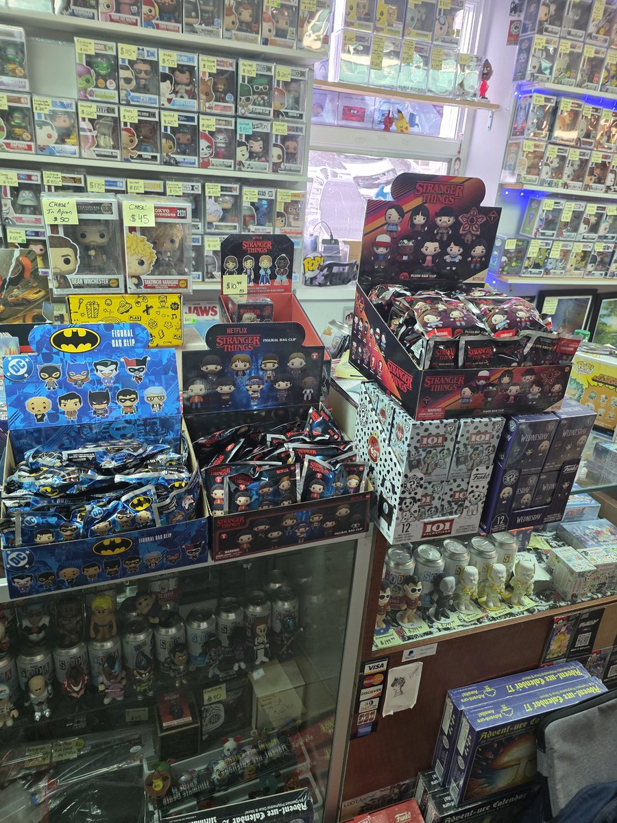 New Blind Boxes and Mystery Bags are here!

DC Comics Batman the Animated Series Figural Bag Clip
Stranger Things Series 5 Figural Bag Clip
Stranger Things Plush Bag Clip
Funko 101 Dalmatians Blind Box
Funko Wednesday Blind Box