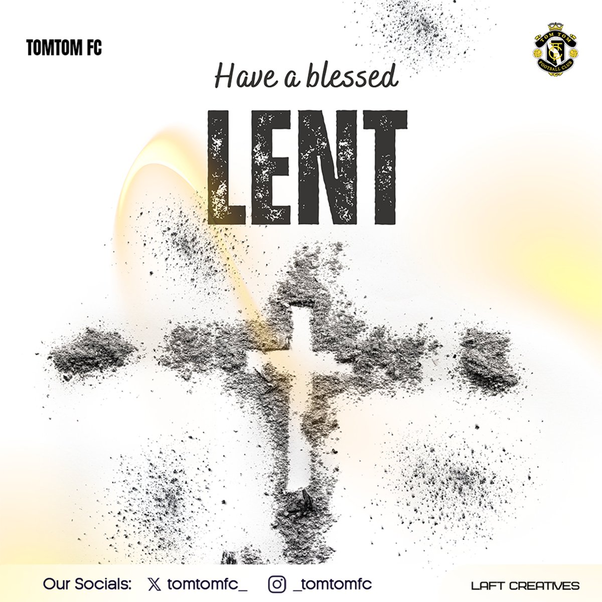 Today, we observe Ash Wednesday, a reminder of humility, reflection, and renewal ✝️.

“From dust you came, and to dust you shall return.”

4️⃣0️⃣: Wishing all TOMTOM FC faithfuls' a blessed Lenten season 🤍.