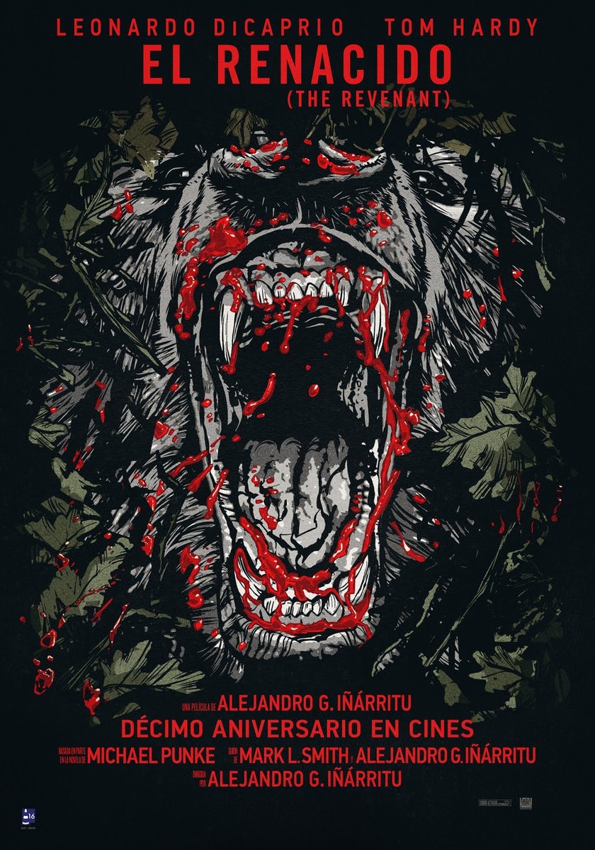 DivisaFilms's tweet photo. Celebra el 10º aniversario de #ElRenacido🐻 con un reestreno limitado en cines.
La película ganadora del Óscar ® de Alejandro G. Iñarritu protagonizada por Leonardo Dicaprio estará disponible en salas seleccionadas el 28 de febrero y el 1 de marzo. https://t.co/jjng0Tkwvw