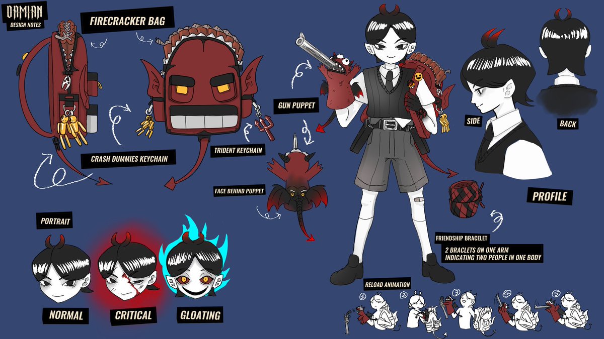 VoOF__'s tweet photo. #Deadlockfanart - Damian - wants to play. https://t.co/2r177HicIn