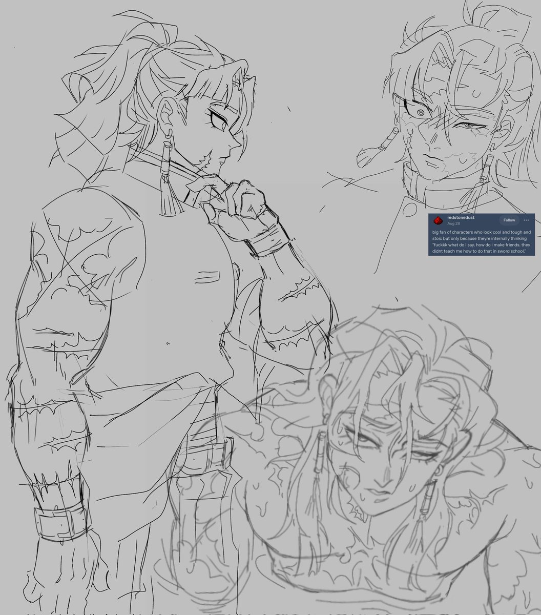 Haruto stuff, he's getting better at tying his hair
kny oc