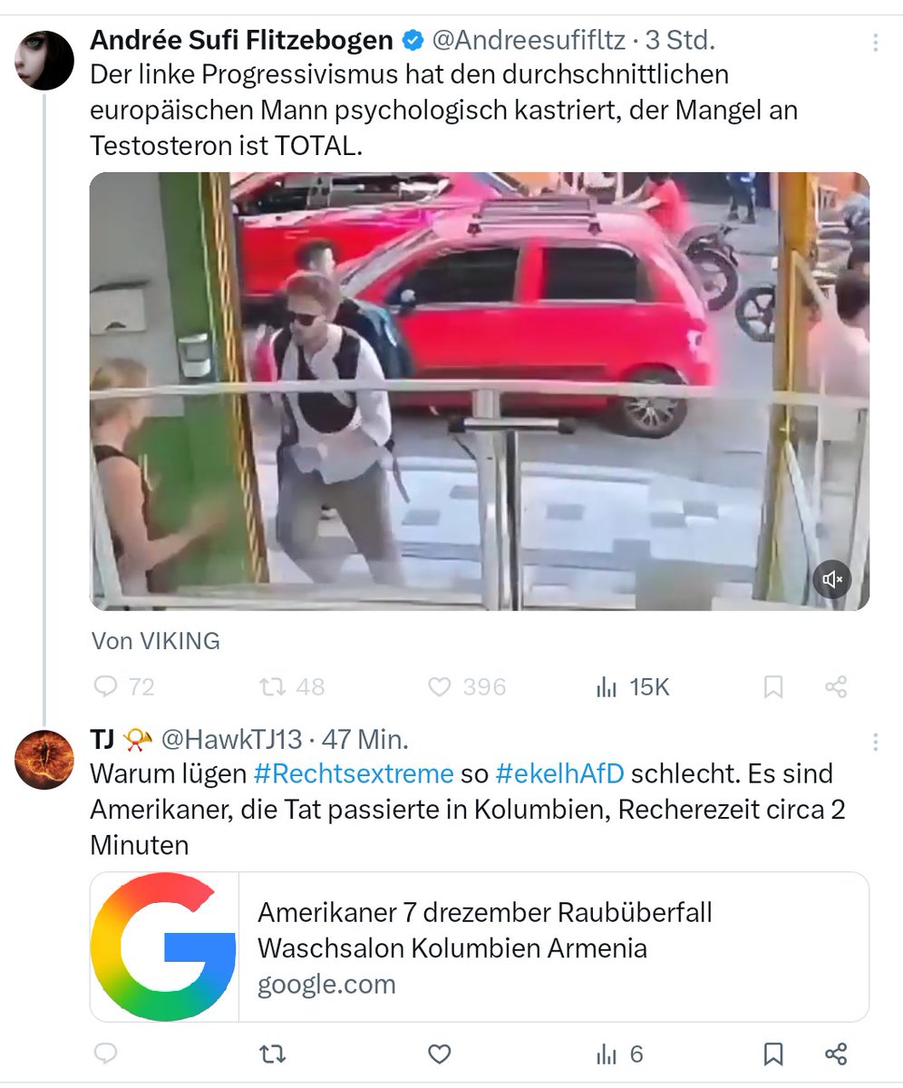 Lügende #Rechtsextreme sind lustig, blockieren und lassen die Lüge stehen, #ekelhAfDes Verhalten