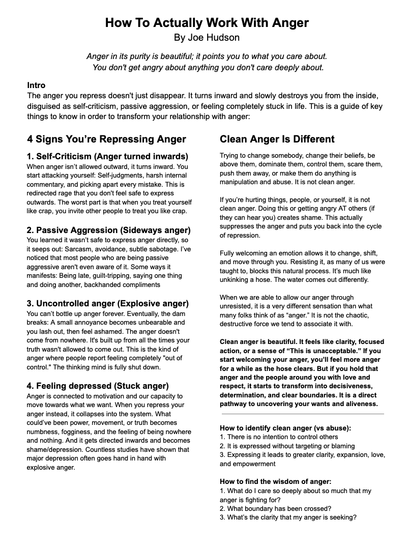 Years of working with anger, summarized on one page.