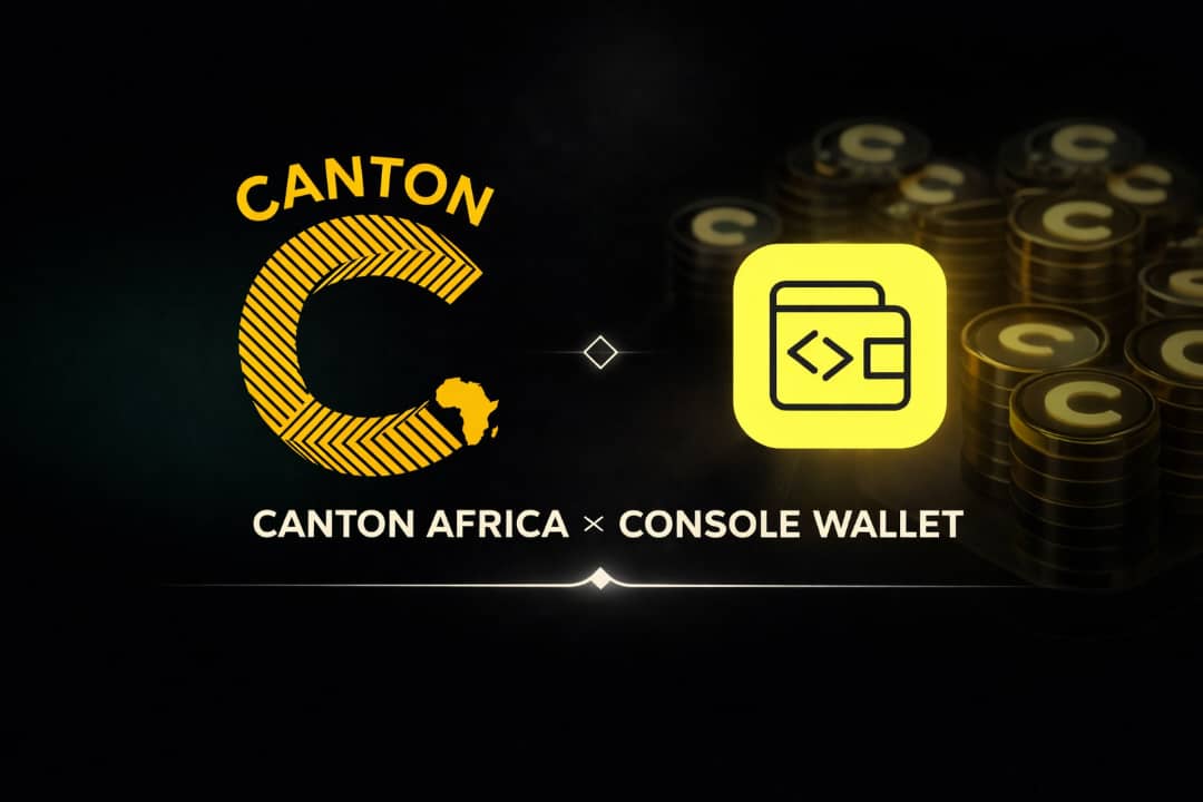 CANTON AFRICA 🤝 CONSOLE WALLET

We're thrilled to announce offer priority access and guaranteed placement which is exclusively for members of our community.
This just the beginning as awesome perks are being loadedup and to be unleashed soon!!! 

THIS IS CURRENTLY A LIMITED SPOT