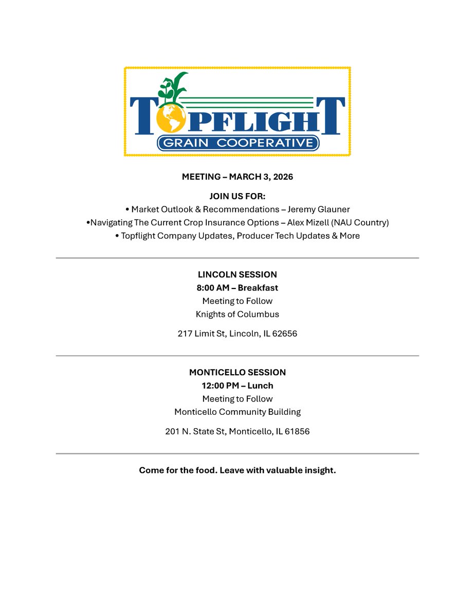 Topflight Grain Cooperative tweet media