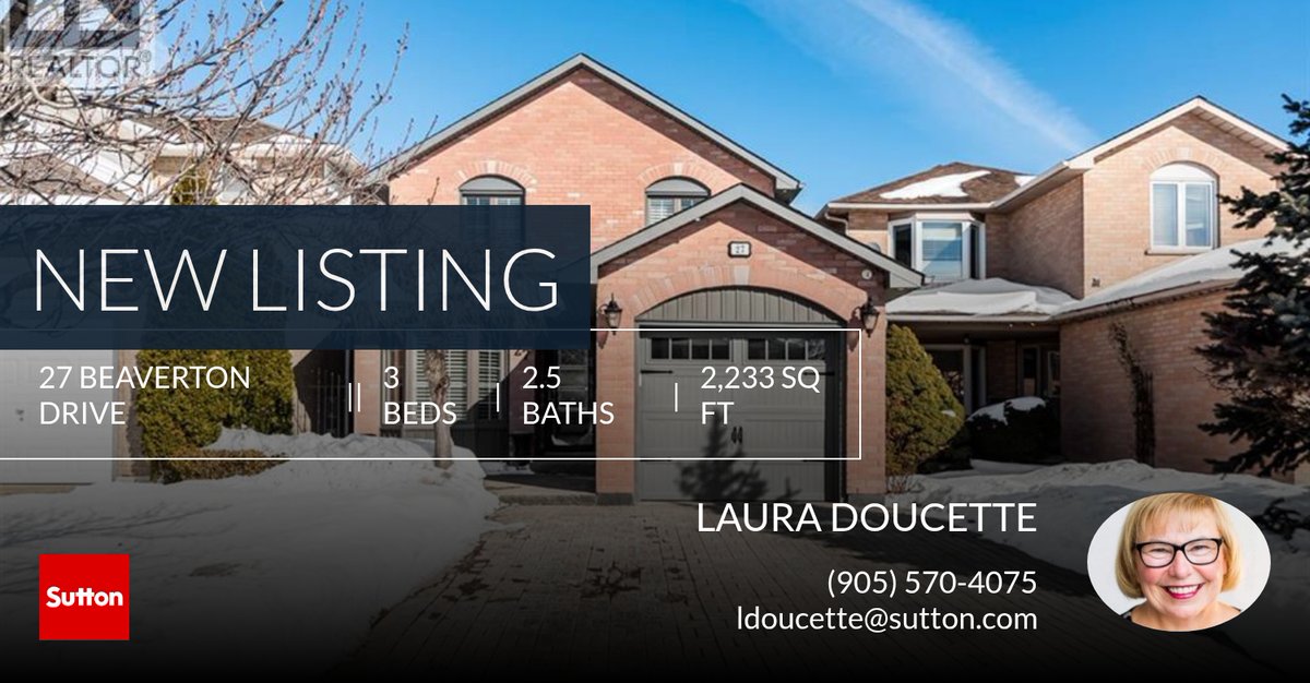 📍 New Listing 📍 Take a look at this fantastic new property that just hit the market located at 27 Beaverton Drive in Hamilton. Reach out here or at (905) 570-4075 for more infor... lauradoucette.sutton.com/showcase/27-be…