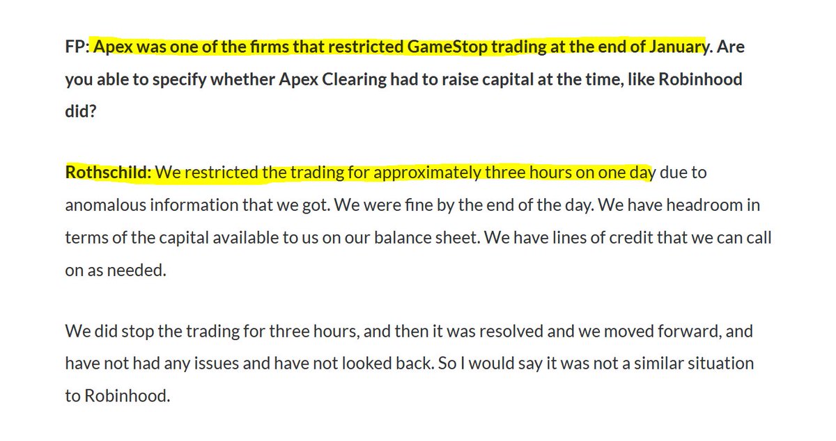 Never forget, Tricia ROTHSCHILD, was involved in the Wall Street collusion to shut down trading for GameStop back in Jan 2021 to prevent an infinity squeeze.

The goyim were about to win &amp; they had to SHUT IT DOWN!

Epstein represents the Rothschilds, per his own emails.
