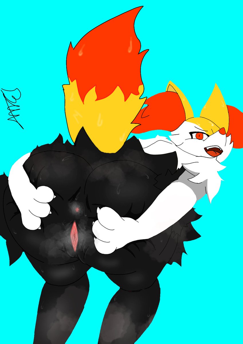Hey cumple con el objetivo... verdad #Braixen #Pokemon #nsfwtwtًً