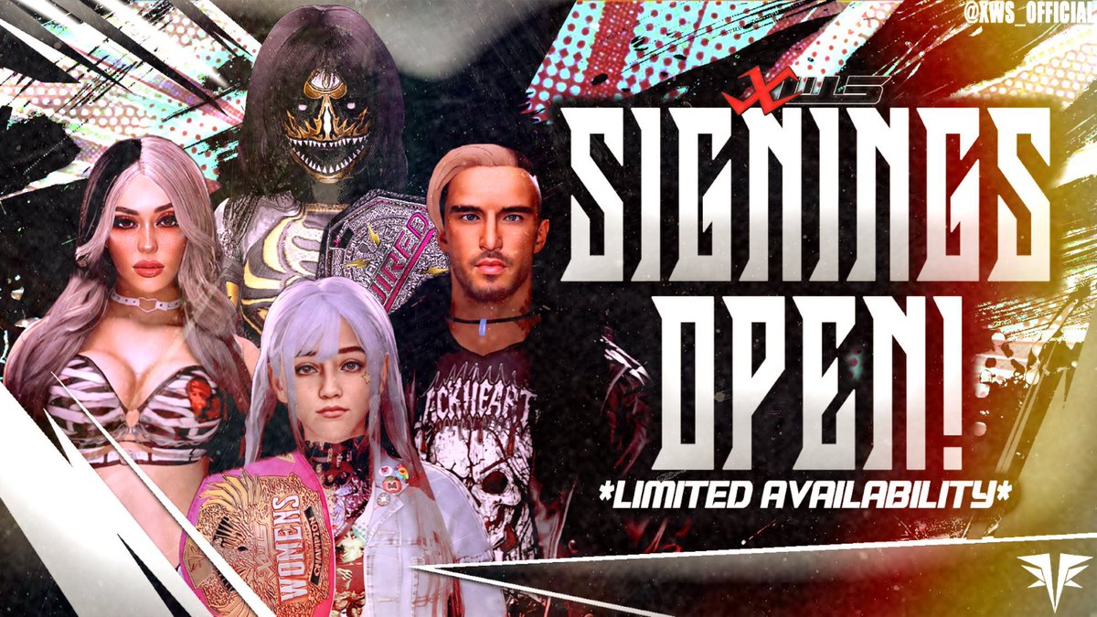 🚨MENS SIGNINGS ARE OPEN FOR 2K26🚨

XWS will be making some changes after our next big event in a few months and are opening signings up to those that want to be apart of helping XWS grow, as well as wanting to join a place that will allow you the opportunity to stand out