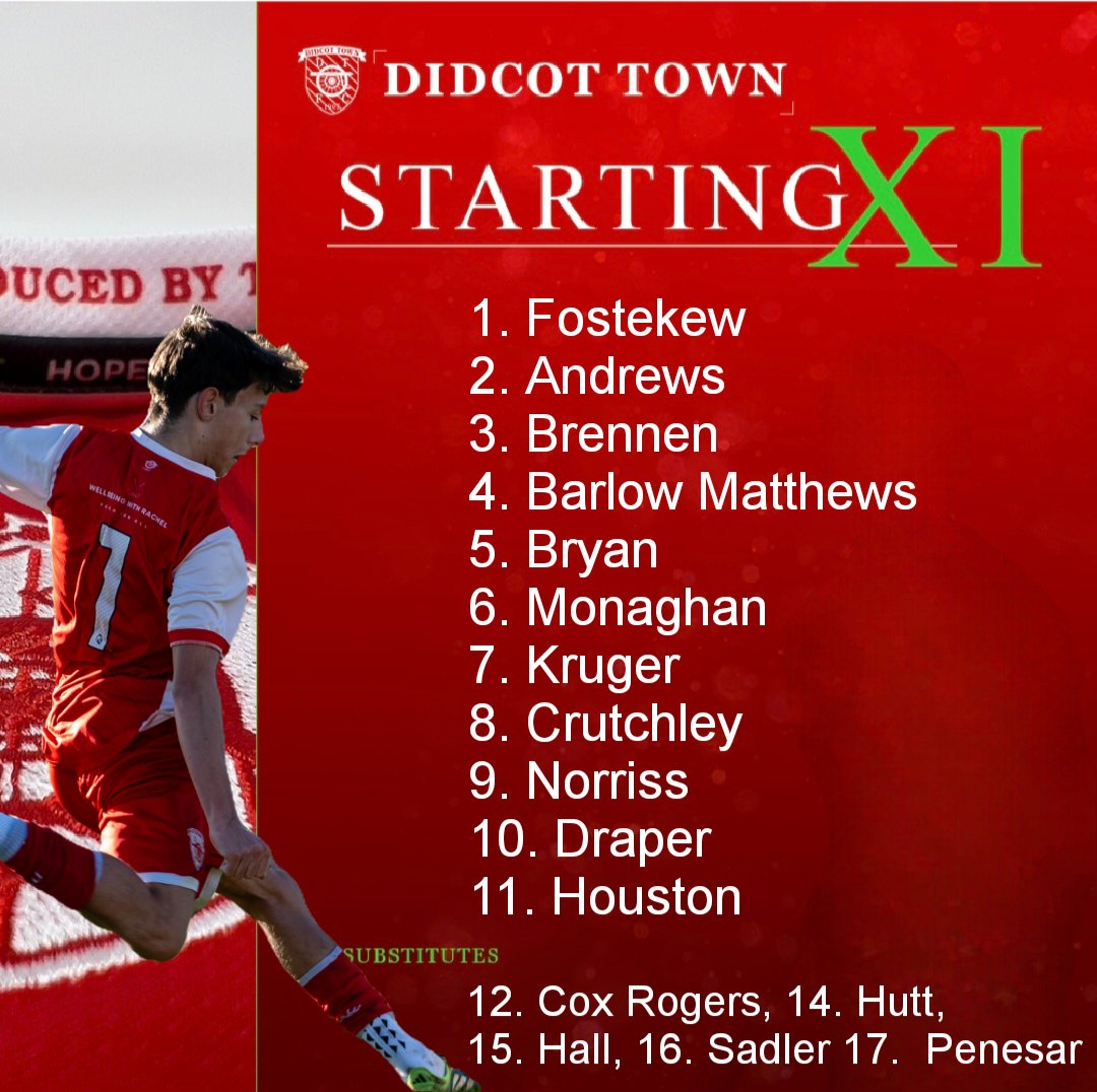 DidcotTownFC's tweet photo. The team for tonight. https://t.co/n4uLBNAMR4