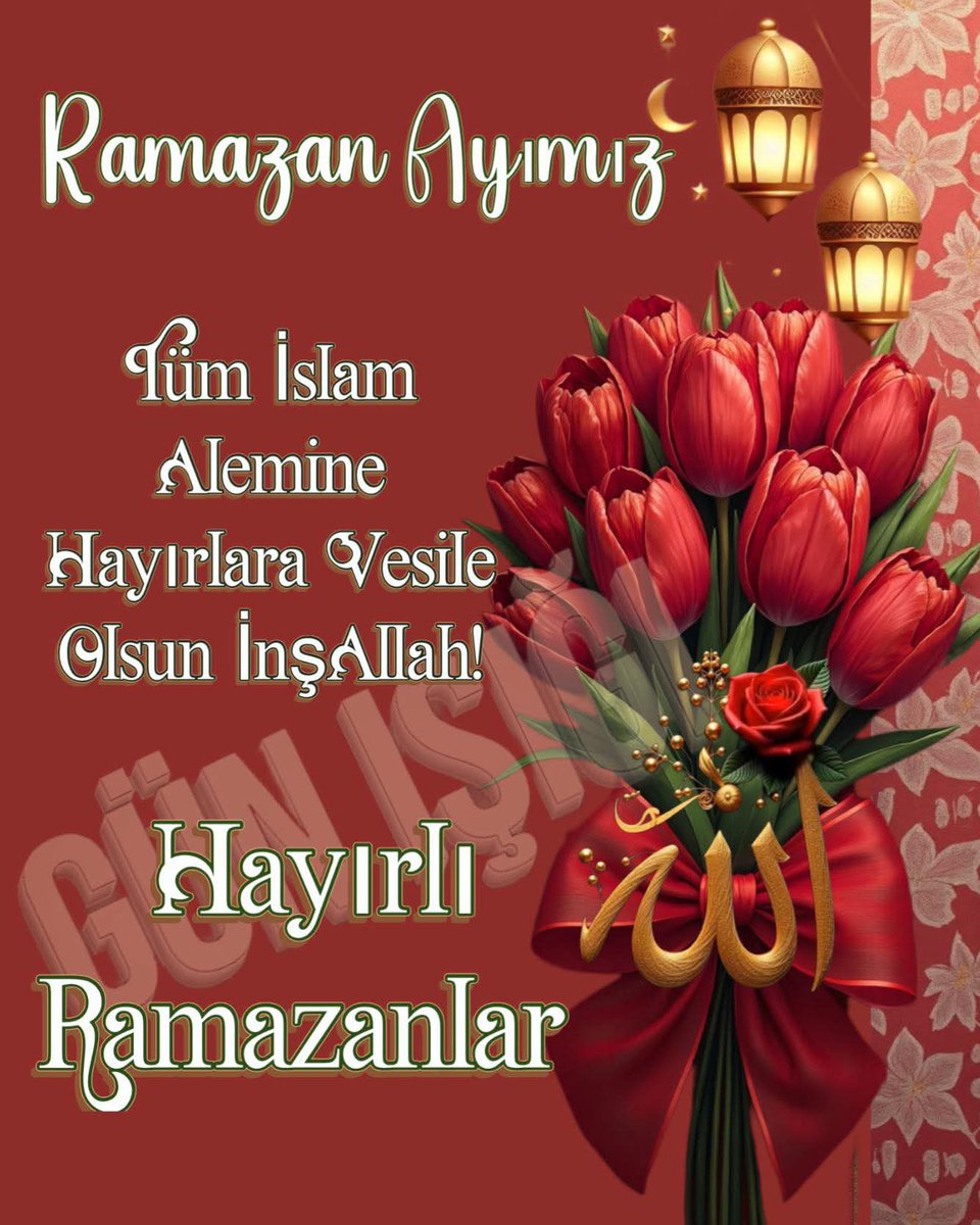 Tüm İslam Alemin 
Ramazan Ayı Mübarek Olsun.🌹