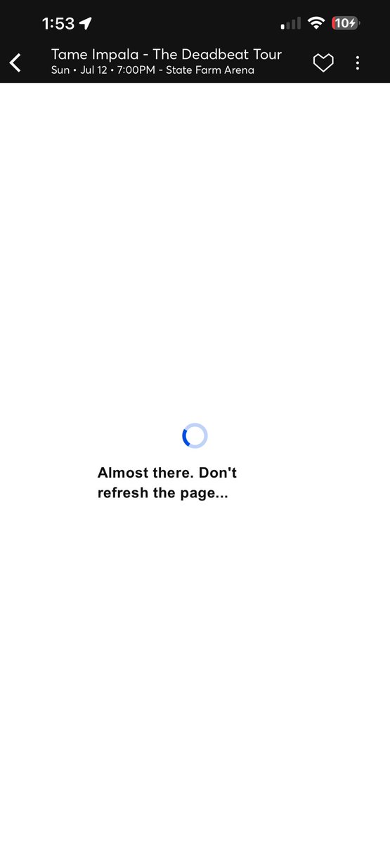 zoldyne's tweet photo. IVE BEEN ON THIS SCREEN FOR TAME IMPALA FOR DAMN NEAR AN HOUR WTF IS GOING ON https://t.co/LAaeQj8HB4