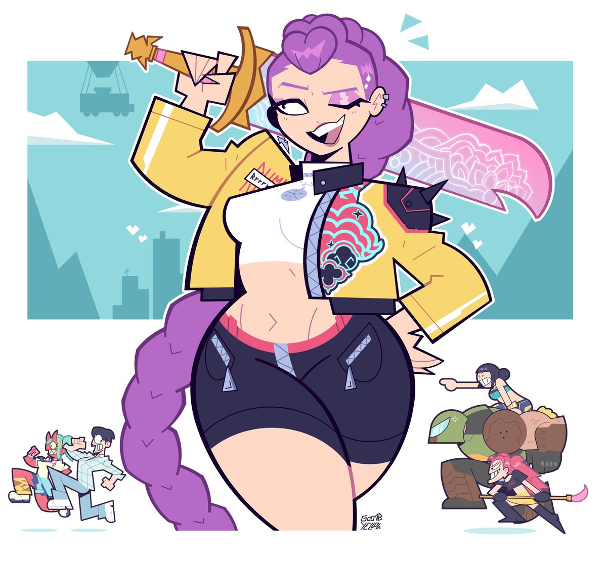 goodbyellow's tweet image. Rumi in Fortnite?👿👺