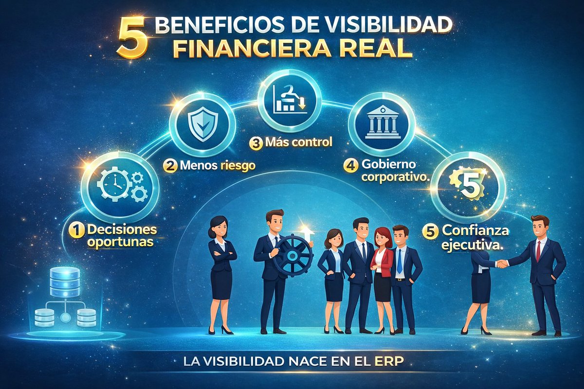 FabriConsulting's tweet photo. 📊 ¿Tu empresa decide con datos reales o con suposiciones?

La visibilidad financiera cambia TODO:

1️⃣ Decisiones oportunas
2️⃣ Menos riesgo
3️⃣ Más control
4️⃣ Gobierno corporativo
5️⃣ Confianza ejecutiva
💡 La visibilidad nace en el ERP.
#ERP #Finanzas #CFO #TransformaciónDigital https://t.co/C4w3biWpm1