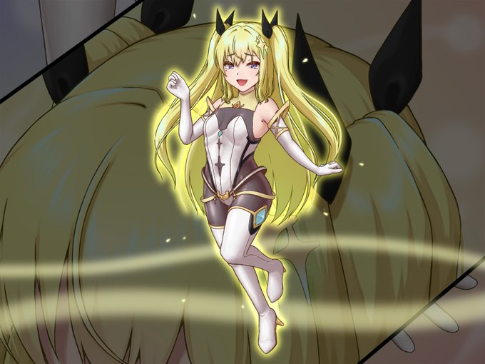 あれこれ研究しながら弄ってたらなんか結構腹が立つ表情になったので、知らない間にメスガキ理解度が上がったのかもしれない次作CG集の幼年期ヒロイン変身完了シーン 