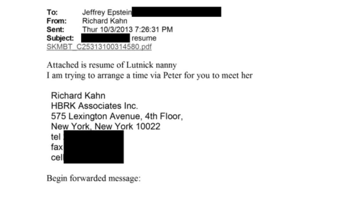 AaronParnas's tweet photo. Jeffrey Epstein was talking about "Lutnick's nanny."

Howard Lutnick is now Trump's Commerce Secretary. https://t.co/ISbDZoAe5x
