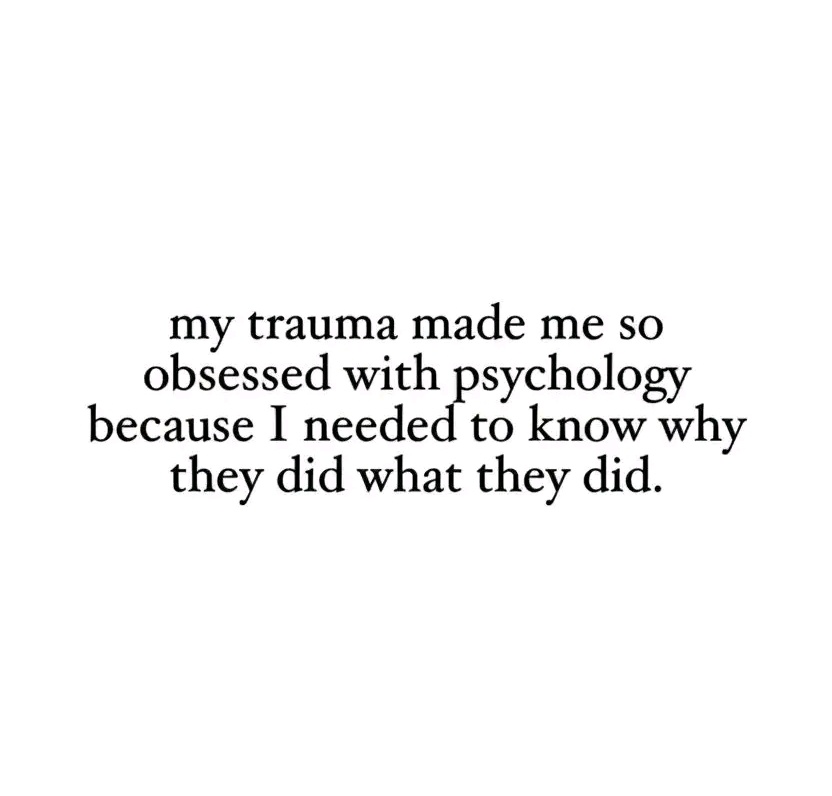 my trauma made me,...