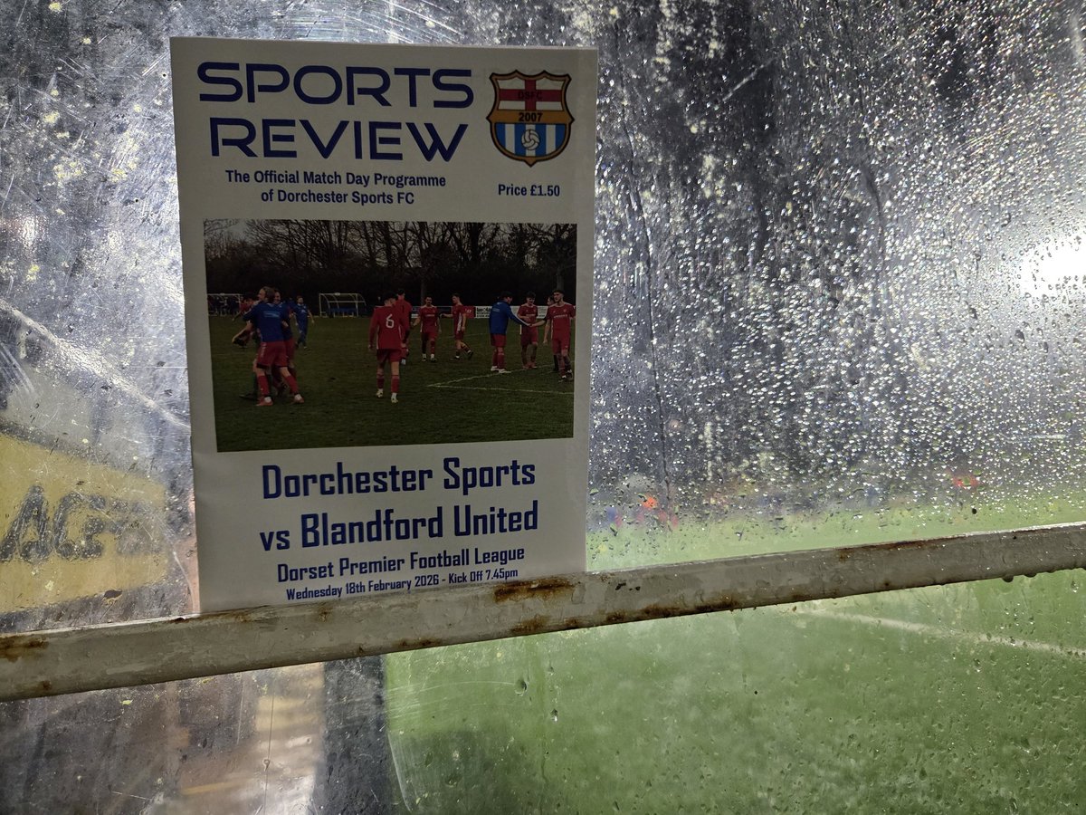 philstandfield1's tweet photo. Cold, very wet. Local rivals
Dorchester Sports v Blandford DPL
#cous #dorchsports #swsportsnews @dorchsports @swsportsnews https://t.co/9SziaLEnR3