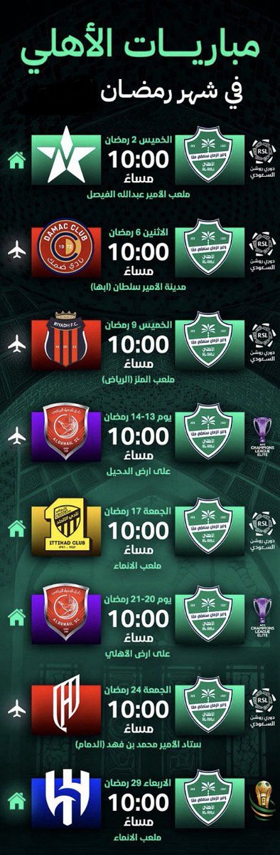 مباريات الأهلي في شهر رمضان المبارك….. هذي عقوبه وليست كوره قدم …. ياساتر   !!!!!
<a href="/AbdulazizTF/">عبدالعزيز بن تركي الفيصل</a> 
<a href="/Yalmisehal/">ياسر المسحل</a> 
<a href="/saudiFF/">الاتحاد السعودي لكرة القدم</a>