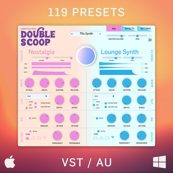 Soundtrackloops's tweet photo. For our creatives: $5 off a new synth tool  - 🍦 Double Scoop is here. $5 off — grab it and stay inspired. - https://t.co/lmGldQbn3u https://t.co/igHH6tblzW