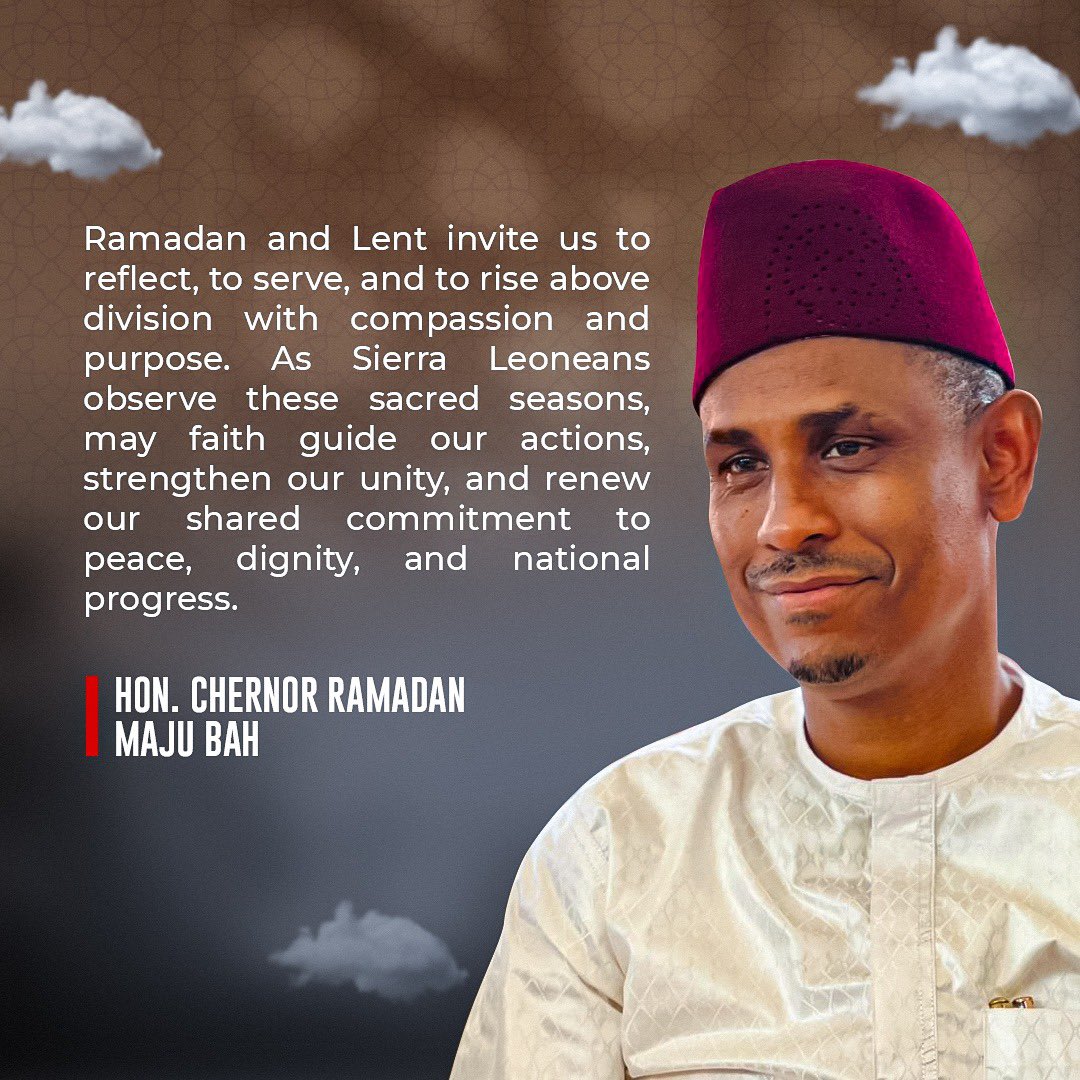 Hon. Chernor Ramadan Maju Bah tweet media
