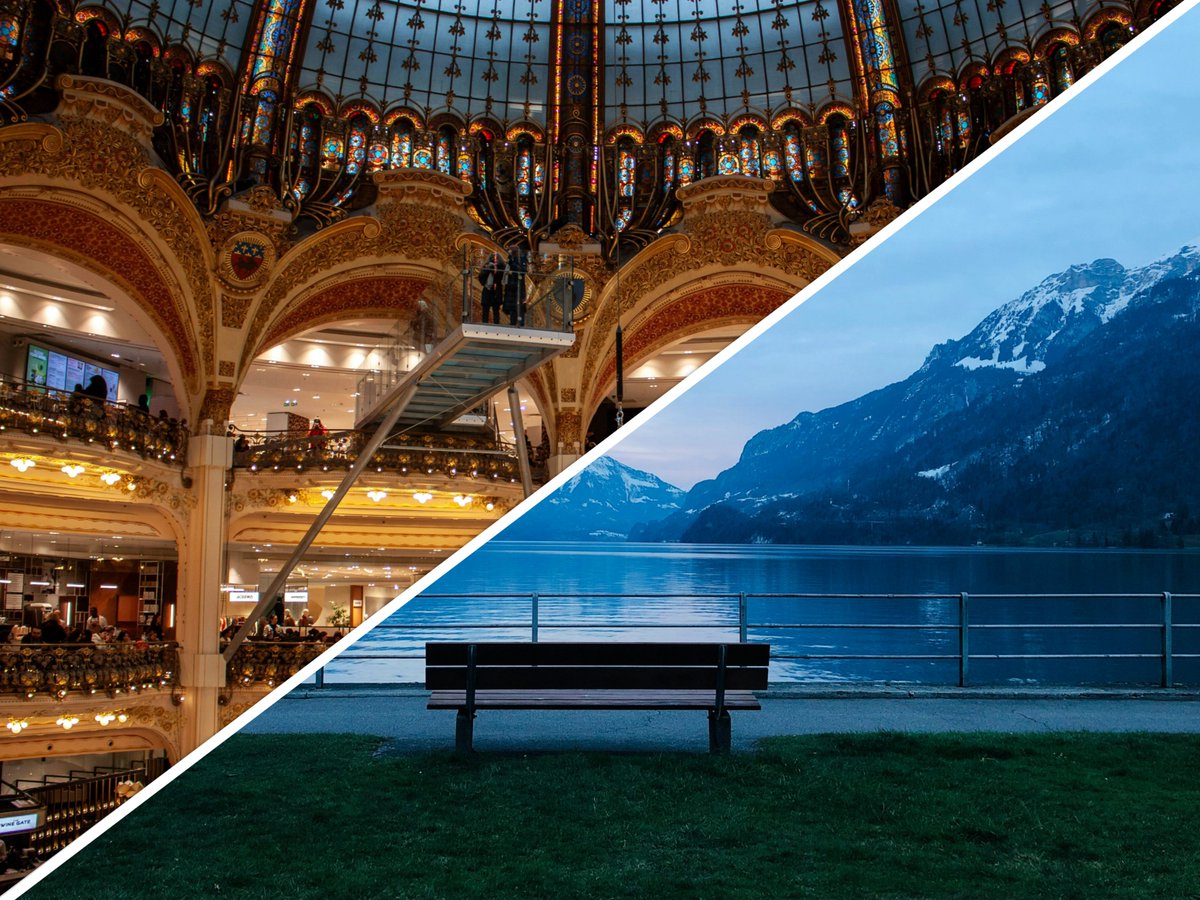 TripsExperts's tweet image. لو خيروك بين؟
1/ باريس للتسوق🛍️
2/ سويسرا للإسترخاء⛰️

وش تختار؟🤔

#باريس #سويسرا