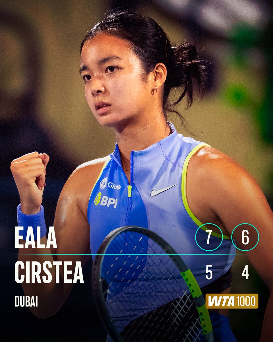 Ticket: QFs 🎟️

Alexandra Eala digs deep to outlast Cirstea in straight sets!

#DDFTennis