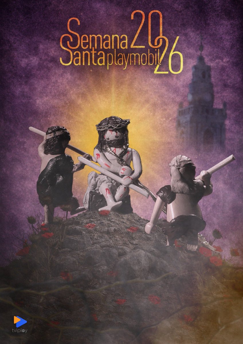 TVIplay's tweet photo. 🔴 Presentado el cartel oficial de la Semana Santa playmobil 2026

👉🏼 La recién restaurada Coronación de Espinas es la protagonista del cartel de este año

📹 17 ediciones ininterrumpidas de la Semana Santa de Tarancón (Cuenca) en versión playmobil. Muy pronto en YouTube https://t.co/gSszJYyr7o