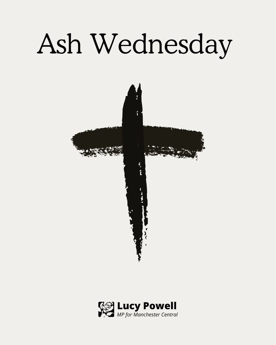 LucyMPowell's tweet image. Ash Wednesday marks the beginning of Lent.

Wishing everyone observing in Manchester and across the UK a peaceful time of reflection and renewal.