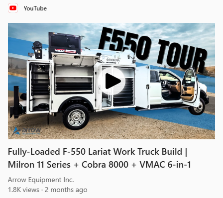 VMACAir's tweet image. Arrow Equipment's video of their 2025 F-550 service truck shows the benefits of reducing the number of separate machines on a service #truck with the VMAC 6-in-1 #Multifunction system. Watch the full video now: hubs.ly/Q043G0LK0