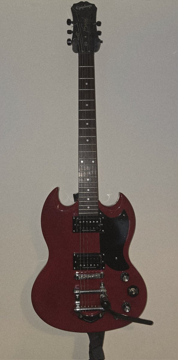 NutKraker's tweet photo. Upgraded the Epiphone SG special, @SeymourDuncan Distortion and Pearly Gates pick ups, @GraphTechGuitar Nut, and @guykeroffi5384 locking Tuners
#guitar #punkband #hardrock https://t.co/etfmPp3OXn