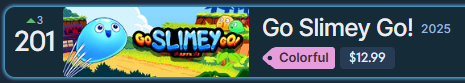 We are still climbing the chart of Hidden Gems on Steam!

Also, the last game from our level designer <a href="/Joacoyco/">joacoyco 🇦🇷 desvelado/GoSlimeyGo level designer</a>  is in position number 51! 
If you liked Go Slimey Go! You will definitely love Desvelado!