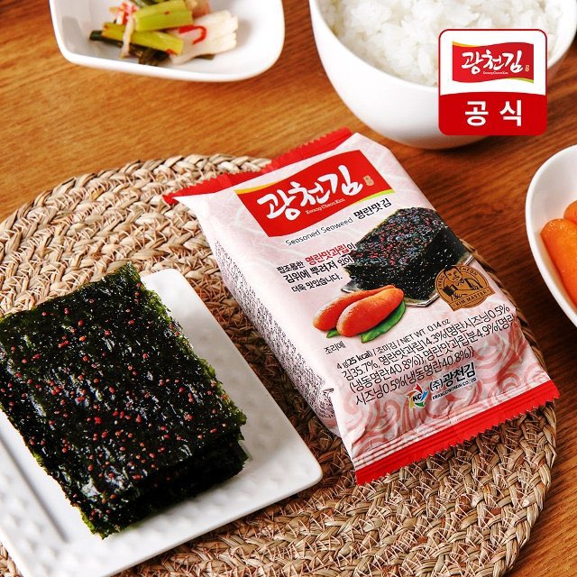 SUCKSANDTHECITY's tweet photo. @unicorn_sensei_ 명란김은 어떠세요? 반찬 없이도 밥을 비우게 되는 맛입니다. https://t.co/trWGbuA2Xa