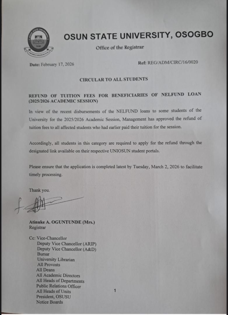 AMEBO UNIOSUN tweet media