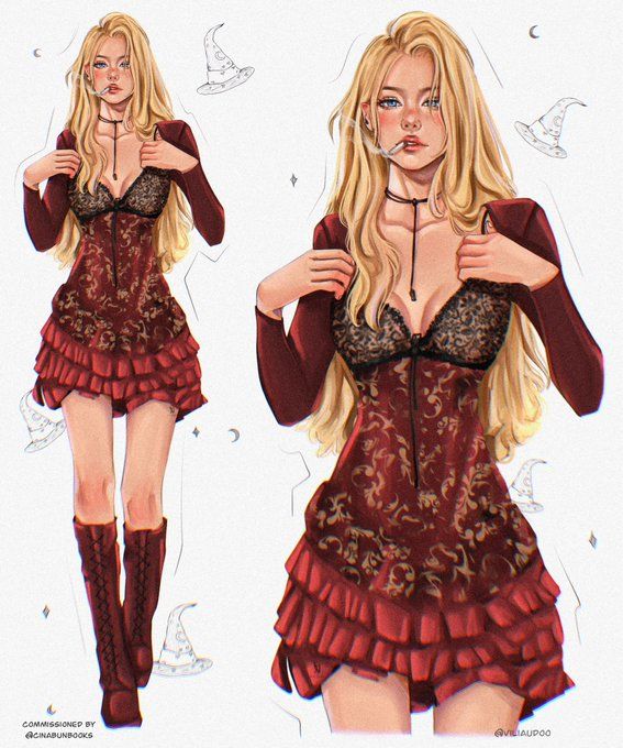 We didn't commission enough Lizzie art in red outfits