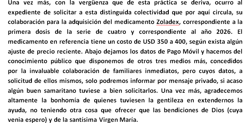 MENSAJE PERSONAL CON GESTO APENADO...