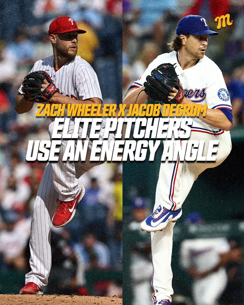 TeamMSTRD's tweet image. Elite pitchers generate velo and direction the moment that front leg comes up. Watch how Wheeler and DeGrom create an energy angle as they get to peak leg lift. This can set them up to giddy up down the mound when it's time to step on the gas. That early move is what we track in