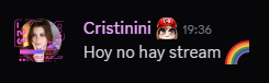❌— Hoy NO hay stream. 🚫