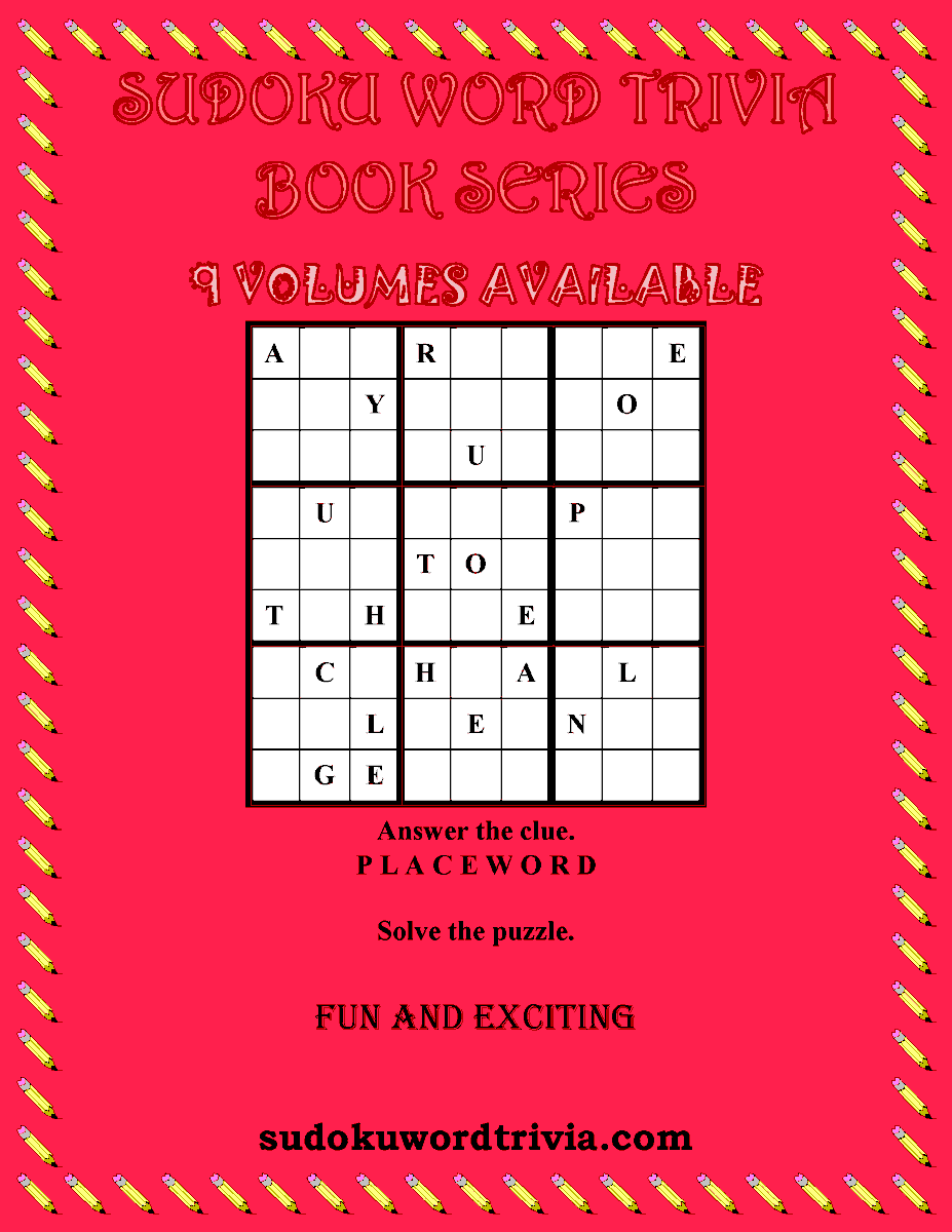 LeeFlyn12369252's tweet photo. 📢📢CALLING ALL SUDOKU FANS 📢📢
 
Sudoku Word Trivia Book Series: FYI
✏️📘📙📕📗🤓
 
Frequently Asked Questions: https://t.co/R89oWkKhqg
 
#sudoku #puzzles #games #trivia #writerslift #fun #challenge #wordgames #wordlovers #braingames #colortheme #curiousminds🧩 https://t.co/Q549g7Pcuz