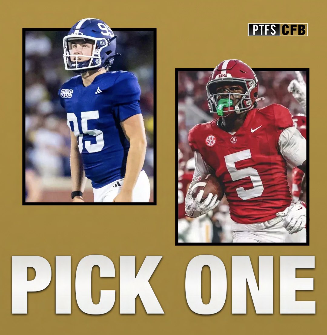 Real Question 🚨

Who has the better uniform (not level of play or tradition) 

Alabama or Georgia Southern? 
#GATA | #RTR