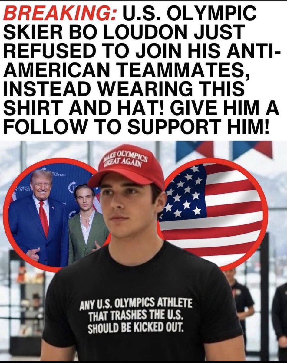 🇺🇸I absolutely stand with this young man. And I 💯 agree with his statement. If you agree with Bo Loudon let’s show him our support.🇺🇸
