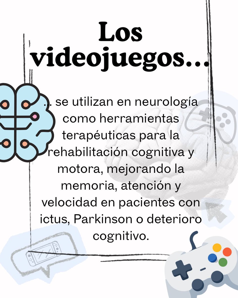 _gamezstudio's tweet photo. ¿Sabías que los videojuegos también pueden ser medicina? 🎮🧠

La ciencia confirma que jugar también puede ayudar a recuperar.

#Neurociencia #Rehabilitación #Videojuegos #Neurología #GamezStudio https://t.co/z6bvR4fCVA