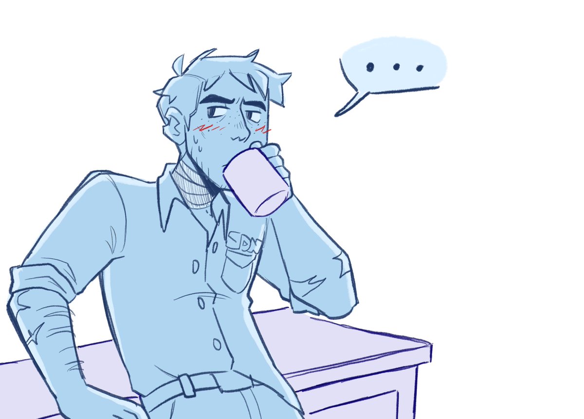 JibberJibbsArt's tweet image. Robert's little secret (3/4) #flambert #mechabae