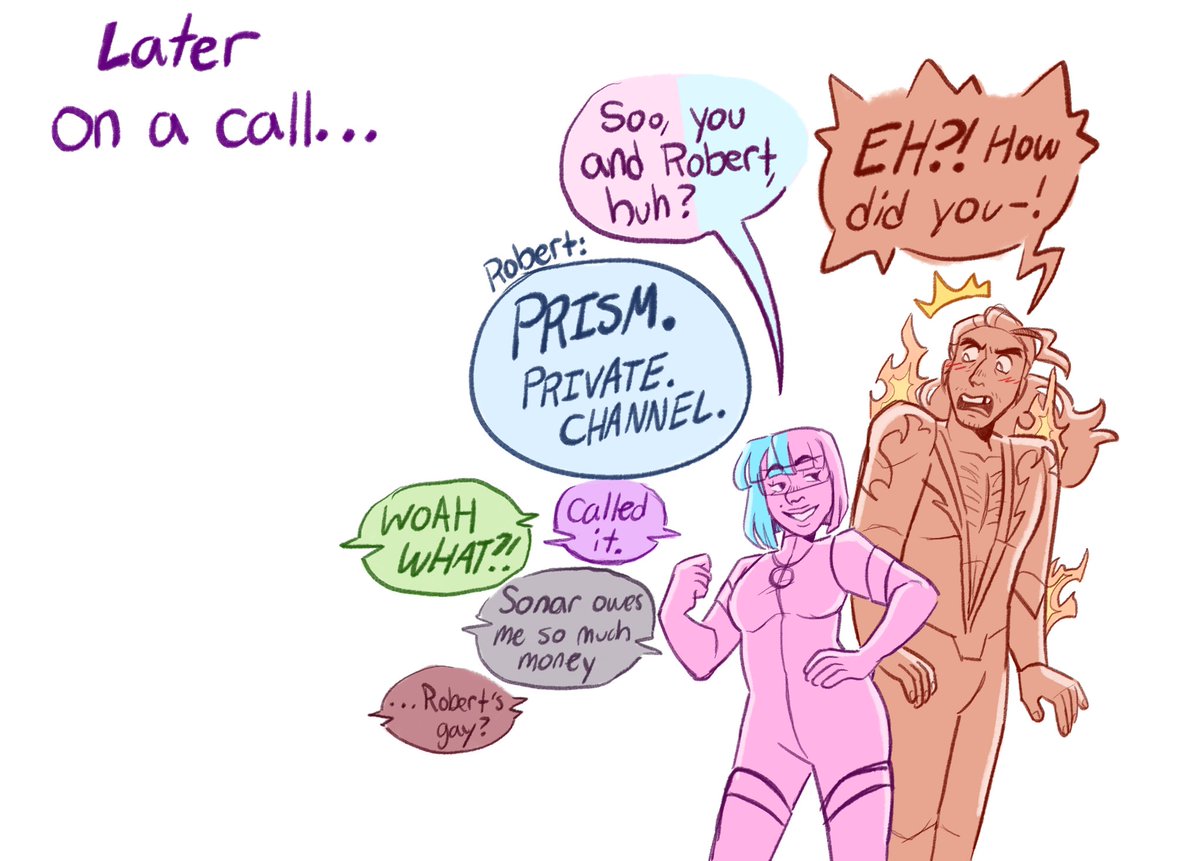 JibberJibbsArt's tweet image. Robert's little secret (4/4) #flambert #mechabae